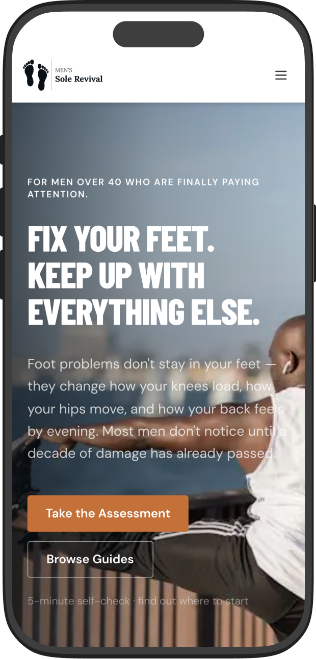 Men's Sole Revival mobile cover